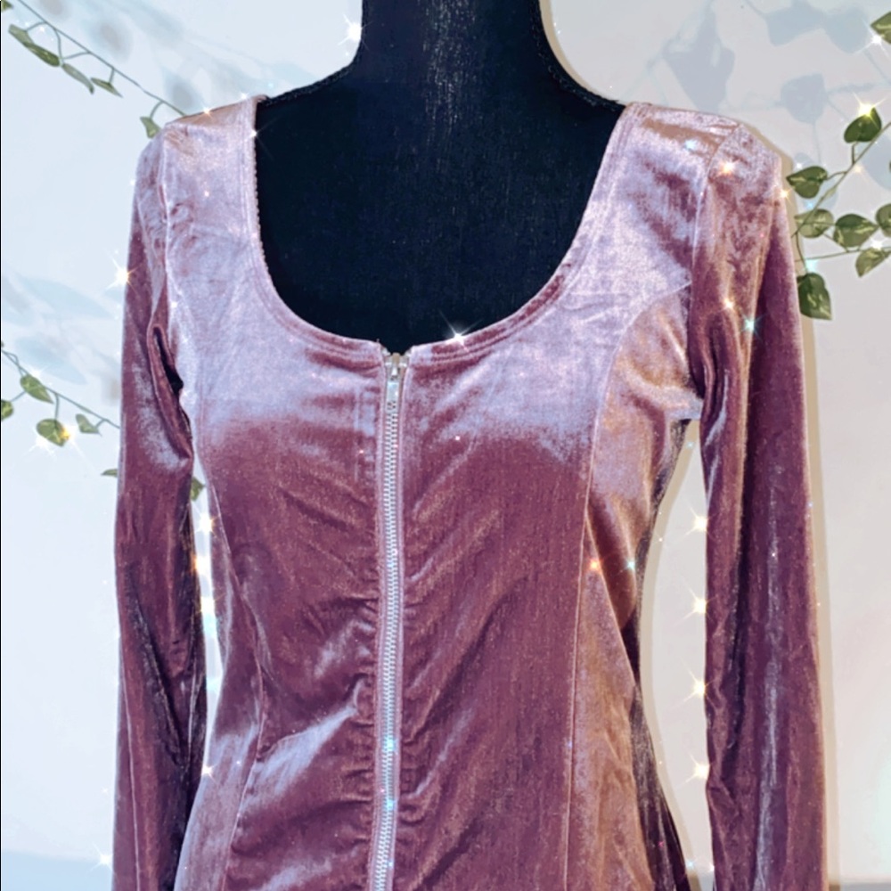Purple Velvet Dress
